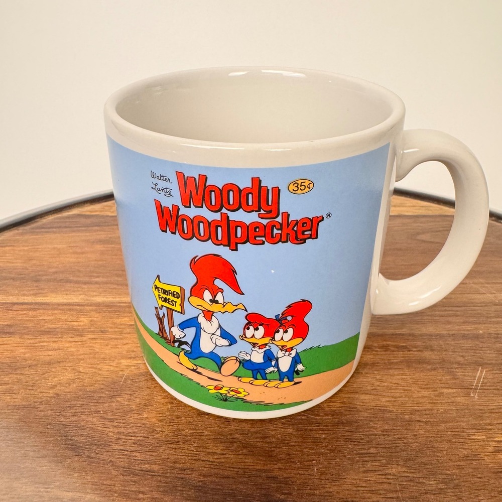 Applause Woody Woodpecker Three cheers Coffee Mug Cup VTG 1983 Ceramic 26403 - Picture 3 of 10
